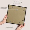 Americanflat 13x13 Picture Frame  - Use as 10x10 Frame with Mat or Display 13x13 Photo Without Mat - Streamline Collection - Black - 4 of 4
