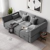 Modular Couch Bed Modular Sectional Sleeper Sofa, Convertible Sectional Sofa Bed with Storage Seat, Chenille Sleeper Sofa Couch - 2 of 4