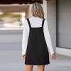 Women's Corduroy Square Neck Mini Overall Dress - Cupshe - 4 of 4