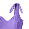 Lands' End Women's Chorine Resistant Tie Shoulder V-neck High Leg One Piece Swimsuit - 4 of 4