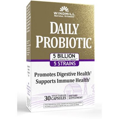 Windmill - Vitamins Daily Probiotic 5 Billion Cfu Capsules, 30 Count