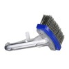 Northlight Stainless Steel Algae Swimming Pool Brush with Aluminum Handle Connector 5.5" - Blue/Gray - 3 of 4