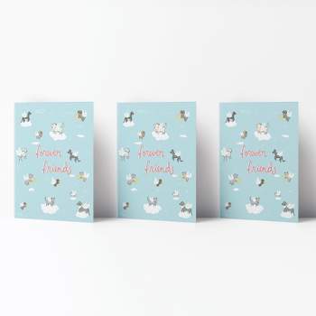 Sympathy Greeting Card Pack (3ct) "Forever Friends Dog Heaven" by Ramus & Co