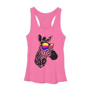 Women's Design By Humans Cool Zebra By clingcling Racerback Tank Top - 1 of 3