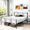 Tangkula Queen Size Steel Platform Bed Frame Headboard Heavy-Duty Mattress Foundation - 4 of 4