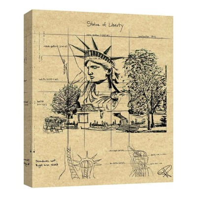 11" x 14" Statue Of Liberty Decorative Wall Art - PTM Images