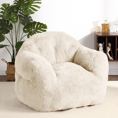 39" Bean Bag Chairs for Adults Kids, Soft Beanbag Sofa Chair High-Density Foam Filled Cozy Bean Bag Couch with Armrests for Living Room Bedroom