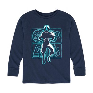 Boys' - Avatar: The Last Airbender - Aang Airbending Long Sleeve Graphic T-Shirt - 1 of 4