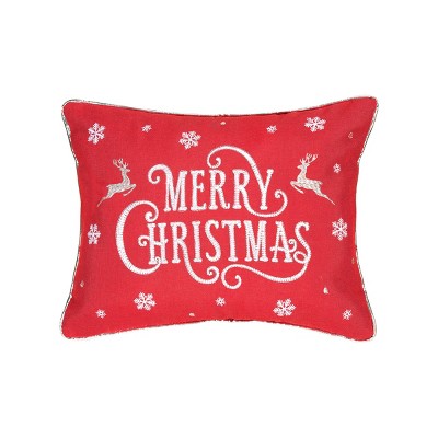 C&F Home 12" x 16" Merry Christmas Embroidered Throw Pillow