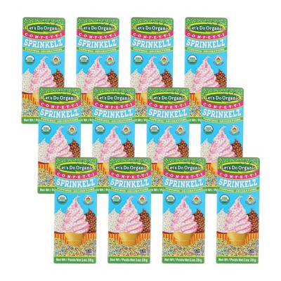 Let's Do Organic Confetti Sprinkelz - Case of 12/1 oz
