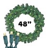 Novelty Lights LED Pre-Lit Artificial Christmas Wreath, Colorado Pine Greenery, Christmas Decoration - 2 of 4