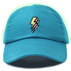 Dalix Lightning Embroidered Bolt Dad Hat Cotton Baseball Cap Adjustable Mens - 1 of 4
