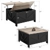Yaheetech Wooden Lift Top Coffee Table with Hidden Compartments for Living Room Reception - 3 of 4