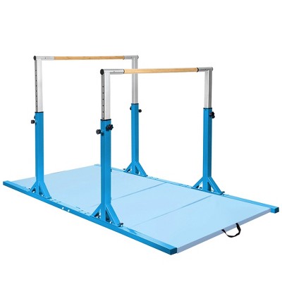 Costway Horizontal Train Bar W  4'x8'x2'' Gymnastics Mat Folding Panel 