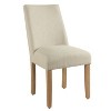 Marin Curved Back Dining Chair Stain Resistant Textured Linen - HomePop - image 4 of 4