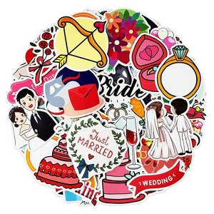 Wrapables Waterproof Vinyl Stickers for Water Bottles, Laptop, Phones, Skateboards, Decals for Teens - 1 of 4