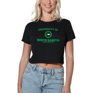 Women's University Of North Dakota Circle Logo Crop Top T-Shirt - 1 of 4