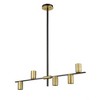 Z-Lite Calumet 5 - Light Chandelier in  Matte Black/Olde Brass - 3 of 4