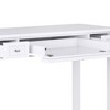 Wood Shaker Style Transitional Desk with Two Side Drawers and Flip - 3 of 4