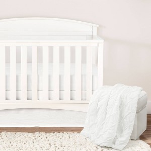 Lush Décor Crib Bedding Set Ravello Pintuck Embellished Soft Baby/Toddler - White - 3pc - 1 of 4