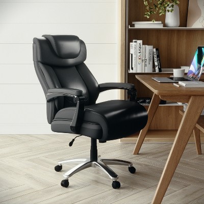 Black High Back LeatherSoft Executive Swivel Office Chair