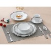 Lorren Home Trends Porcelain Wavy Edge Dinnerware Set, 24 Piece Service for 4 by Lorren Home Trends: Elizabeth Design - 3 of 4