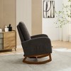 Lyngins Modern Indoor Armchair Rocking Chair with Retractable Footrest & Storage Pocket,Boucle Accent Chair with High Backrest - 4 of 4