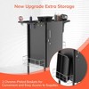 TASALON Lockable Metal Salon Trolley Cart With Folding Tray Holders, Metal Baskets And Wheels - 4 of 4