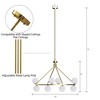 Maxax 8-Light Gold Globe Chandelier,  Modern Glam Ceiling Lighting for Living Room Dining Room Bedroom - 3 of 4