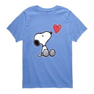 Boys' - Peanuts - Snoopy Heart Short Sleeve Graphic T-Shirt - 1 of 4