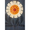 Set of 4 Hand-Painted Floral Wall Art Panels – Recycled Wood – 16" Tall by Kalalou - 4 of 4
