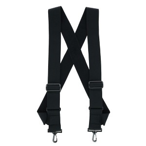 CTM Elastic TSA Compliant Side Clip Suspenders with Swivel Hook Ends - 1 of 4