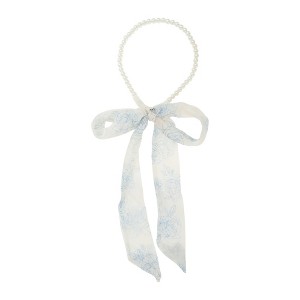 Unique Bargains Women's Faux Pearl Floral Headband 1 Pc - 1 of 4