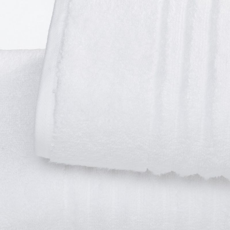 Zero-Twist, 100% Combed Cotton Ribbed Bath Towel Set, 2 of 8