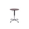 Movable Adjustable Bar Table 360 Swivel Counter Bar Height Aluminum Alloy Star Base Mobile Coffee Table - 2 of 3