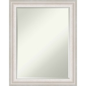Amanti Art Trio White Wash Silver Petite Bevel Bathroom Wall Mirror 28.5 x 22.5 in. - 1 of 4