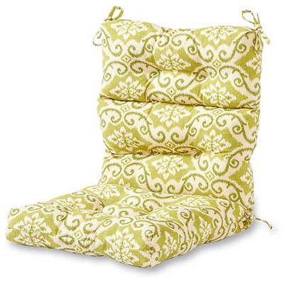 Shoreham Ikat Outdoor High Back Chair Cushion - Kensington Garden