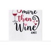 C&F Home Love You More Than Wine Embroidered Cotton Flour Sack Kitchen Towel - 3 of 4