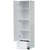 Kings Brand Furniture Corry Wardrobe Armoire Closet, Tall Storage Cabinet, White - 4 of 4