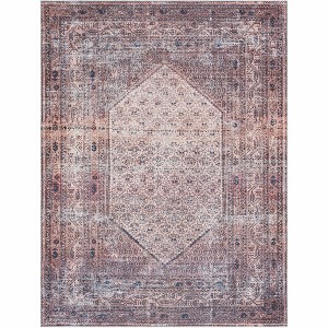 Hauteloom Dusty Pink Bagacay Distressed Washable Area Rug - 1 of 4