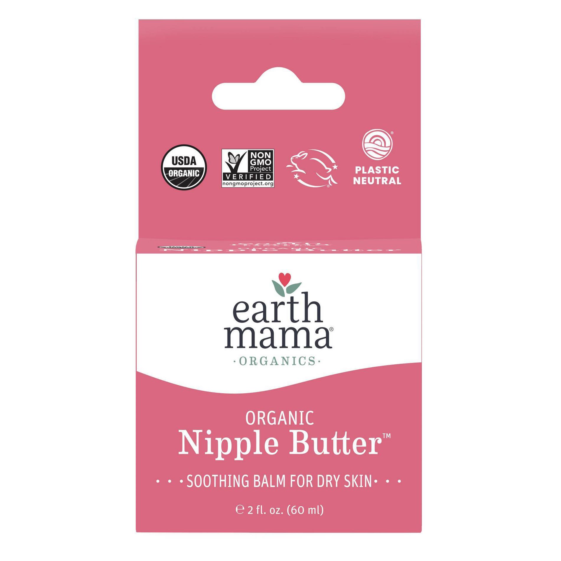 Earth Mama Organic Nipple Butter Breastfeeding Cream - 60ml (2 fl oz)