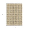 Gold And Beige Geometric Washable Indoor Outdoor Area Rug - 3 of 4