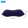 Unique Bargains Neck Support for Hiking Travel Flocked Inflatable Camping Pillows 2 Pcs 15" x 9.5" - 2 of 4