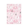 Hudson Baby Infant Girl Cotton Flannel Burp Cloths Bundle, Girl New Elephant, One Size - 3 of 4
