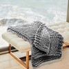 Handmade Chunky-Knit Weighted Blanket, Cotton, All-Season Soft & Calming by California Design Den - Light Gray, 10lb, 40" x 64" for 100-140lb Adult - 2 of 4