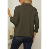 Women's 3/4 Sleeve Open Front Cropped Cardigan Sweater Elegant Shrugs for Women - 4 of 4