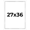 PosterPalooza | Modern Shadow Box 1" Depth White Picture Frame - UV Acrylic, Backing, Hanging Hardware - 2 of 4
