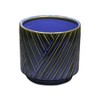 Cheung's Parlora Crossed Diagonal Pattern Straight Side Ceramic Pot - Blue - 4 of 4