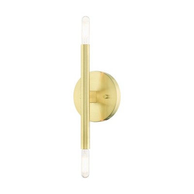 Livex Lighting Copenhagen 2 - Light Wall Light in  Satin Brass