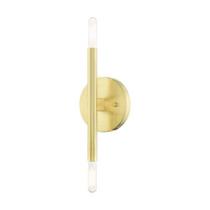 Livex Lighting Copenhagen 2 - Light Wall Light in  Satin Brass - 1 of 1